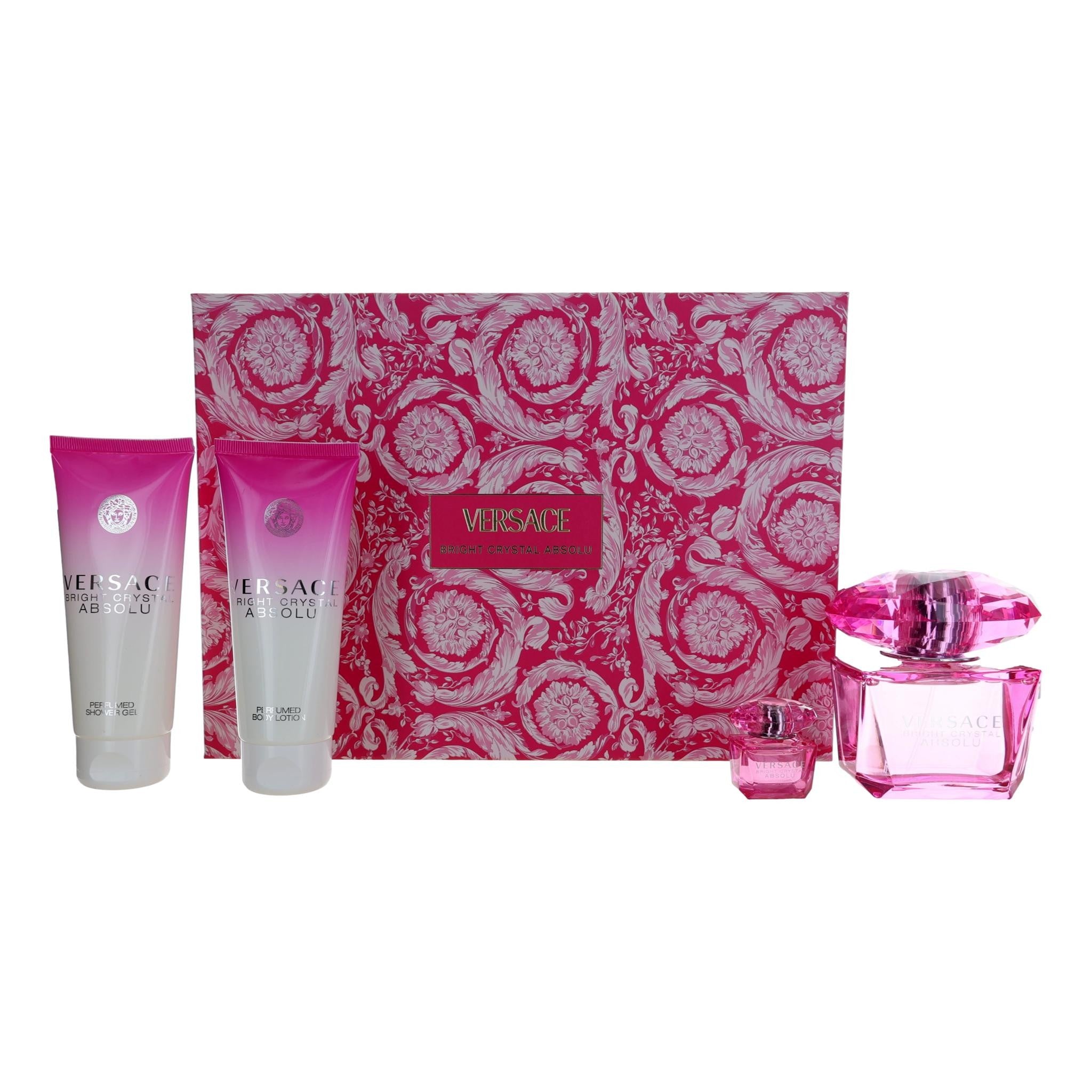 Photo of Versace Bright Crystal Absolu by Versace, 4 Piece Gift Set for Women